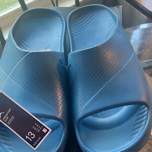Jordan Post Slide Sandals - Size 13 Industrial blue dented box